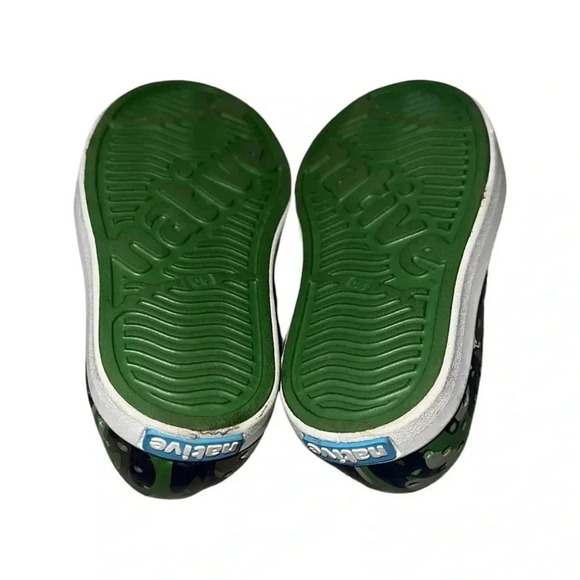 Native Green Camo Toddler Shoes Size 6 - Picture 4 of 5